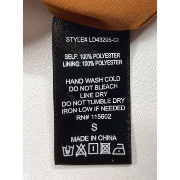 Brown &‎ White Floral Sleeveless Ruffle Hem Dress By Paisley S Small - Picture 6 of 8